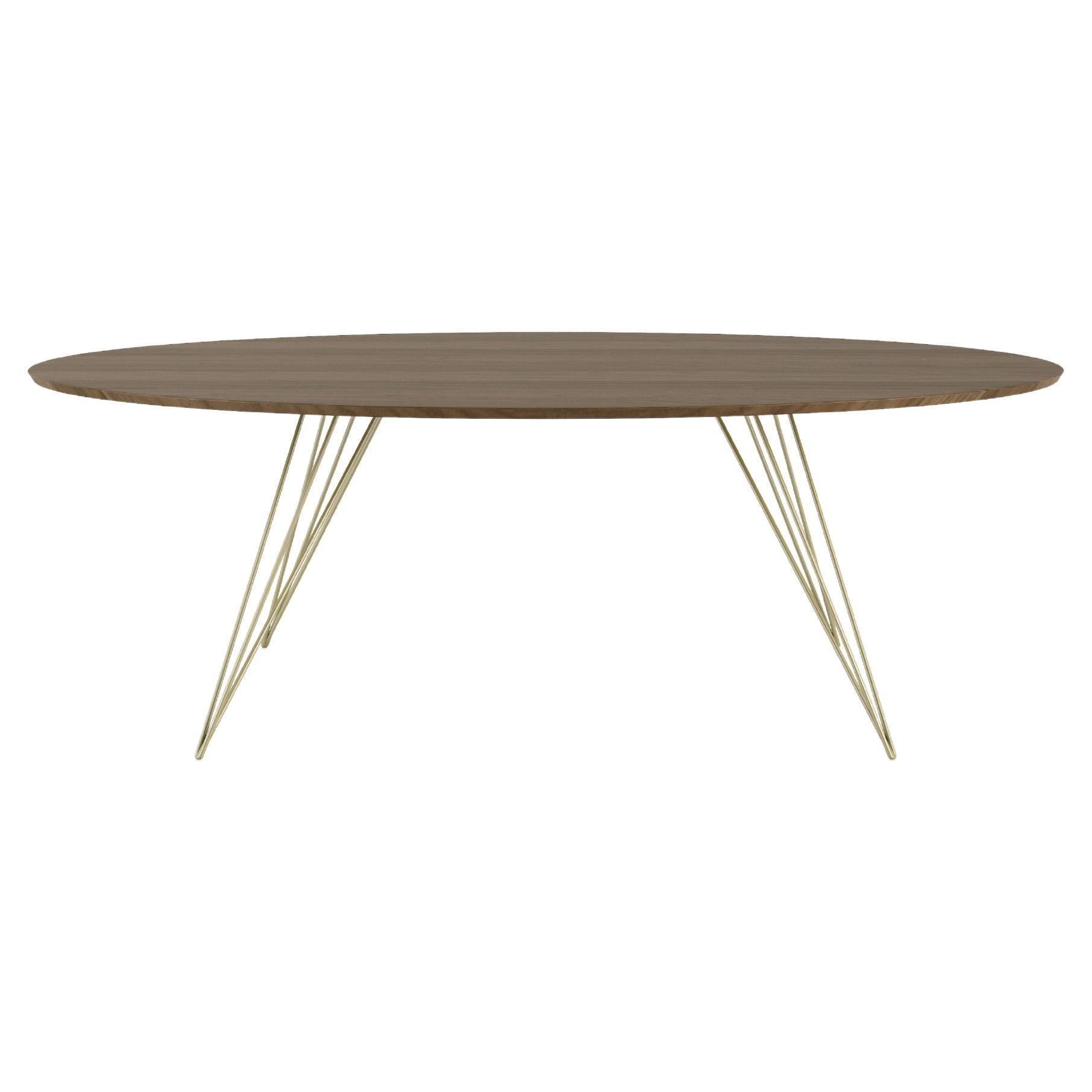 A thin, elegant and light table that can be customized to any shape, size and color desired. This handcrafted item perfectly blends industrial hairpin legs with a beveled wooden top. The irregular beauty of its natural wood combined with its simple