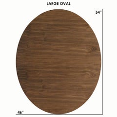 Williams Hairpin Coffee Table Oval Walnut Prairie Green