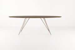 William Williams Tavolino da Caffè Ovale in Noce Rose Rame