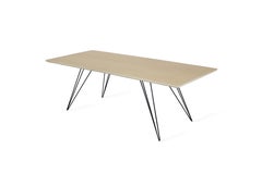 Williams Hairpin Coffee Table Rectangular Maple Black