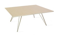 Williams Hairpin Coffee Table Rectangular Maple Brassy Gold