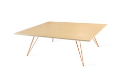 Williams Hairpin Coffee Table Rectangular Maple Orange