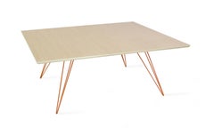Williams Hairpin Coffee Table Rectangular Maple Orange