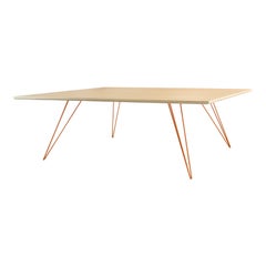 Williams Hairpin Coffee Table Rectangular Maple Orange