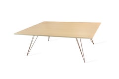 Williams Hairpin Coffee Table Rectangular Maple Rose Copper