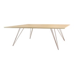 Williams Hairpin Coffee Table Rectangular Maple Rose Copper