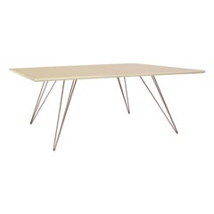 Williams Hairpin Coffee Table Rectangular Maple Rose Copper