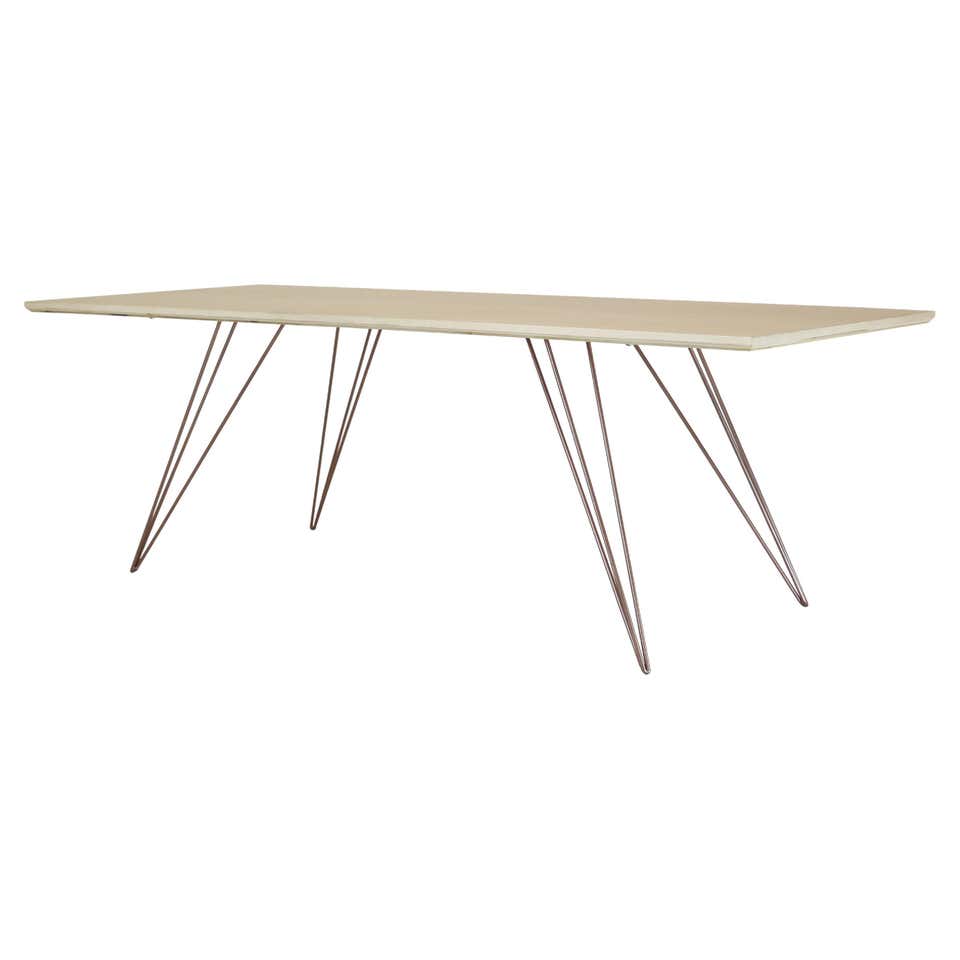 Williams Hairpin Coffee Table Rectangular Maple Rose Copper For Sale at ...