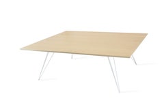 Williams Hairpin Coffee Table Rectangular Maple White
