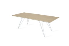 Williams Hairpin Coffee Table Rectangular Maple White