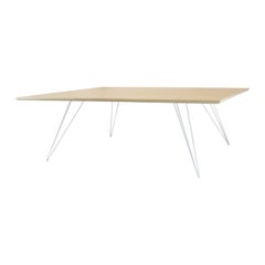 Williams Hairpin Coffee Table Rectangular Maple White