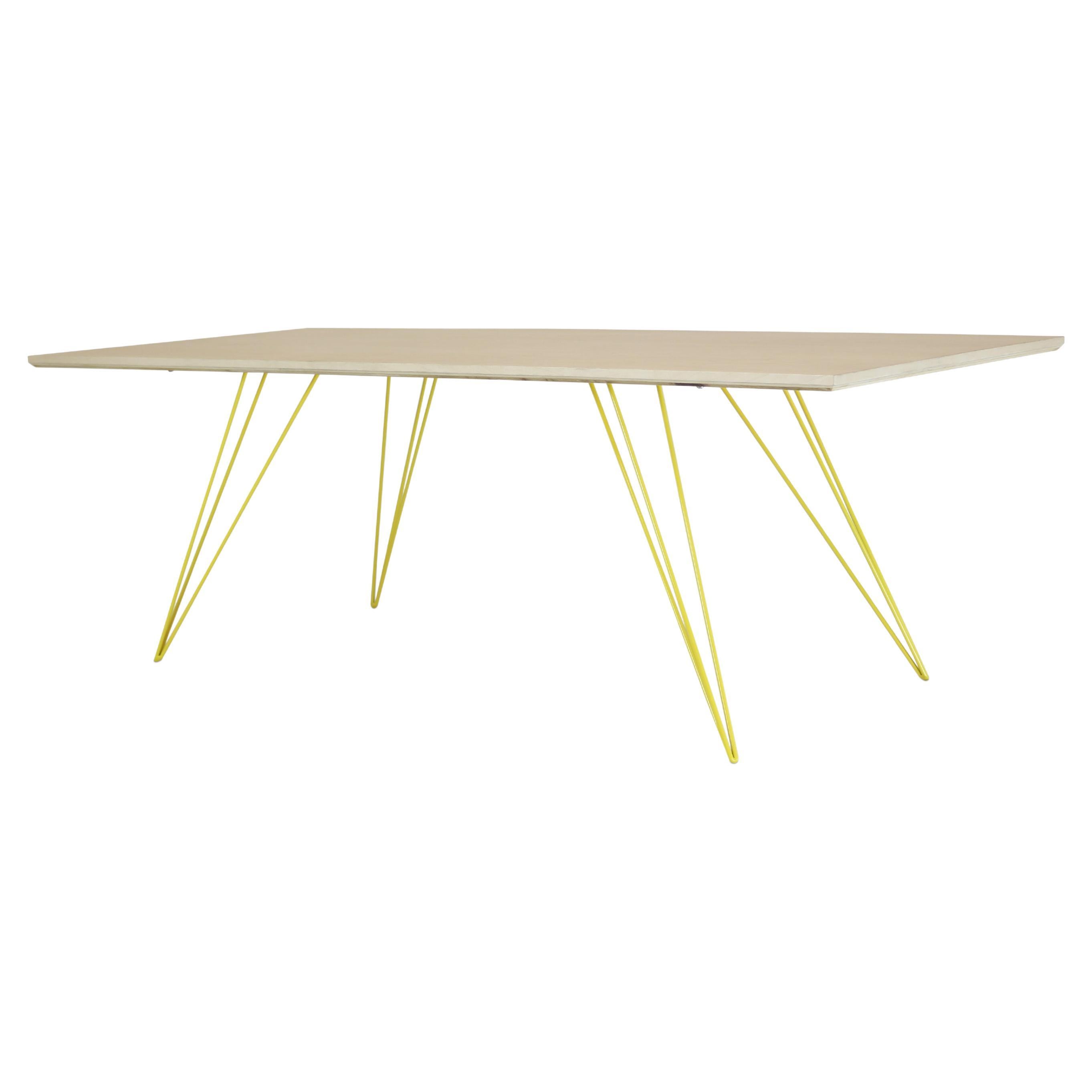 Table basse en épingle à cheveux Williams rectangulaire en érable jaune