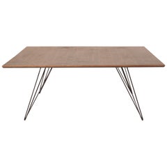 Williams Hairpin Coffee Table Rectangular Walnut Black