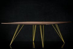 Williams Hairpin Coffee Table Rectangular Walnut Yellow