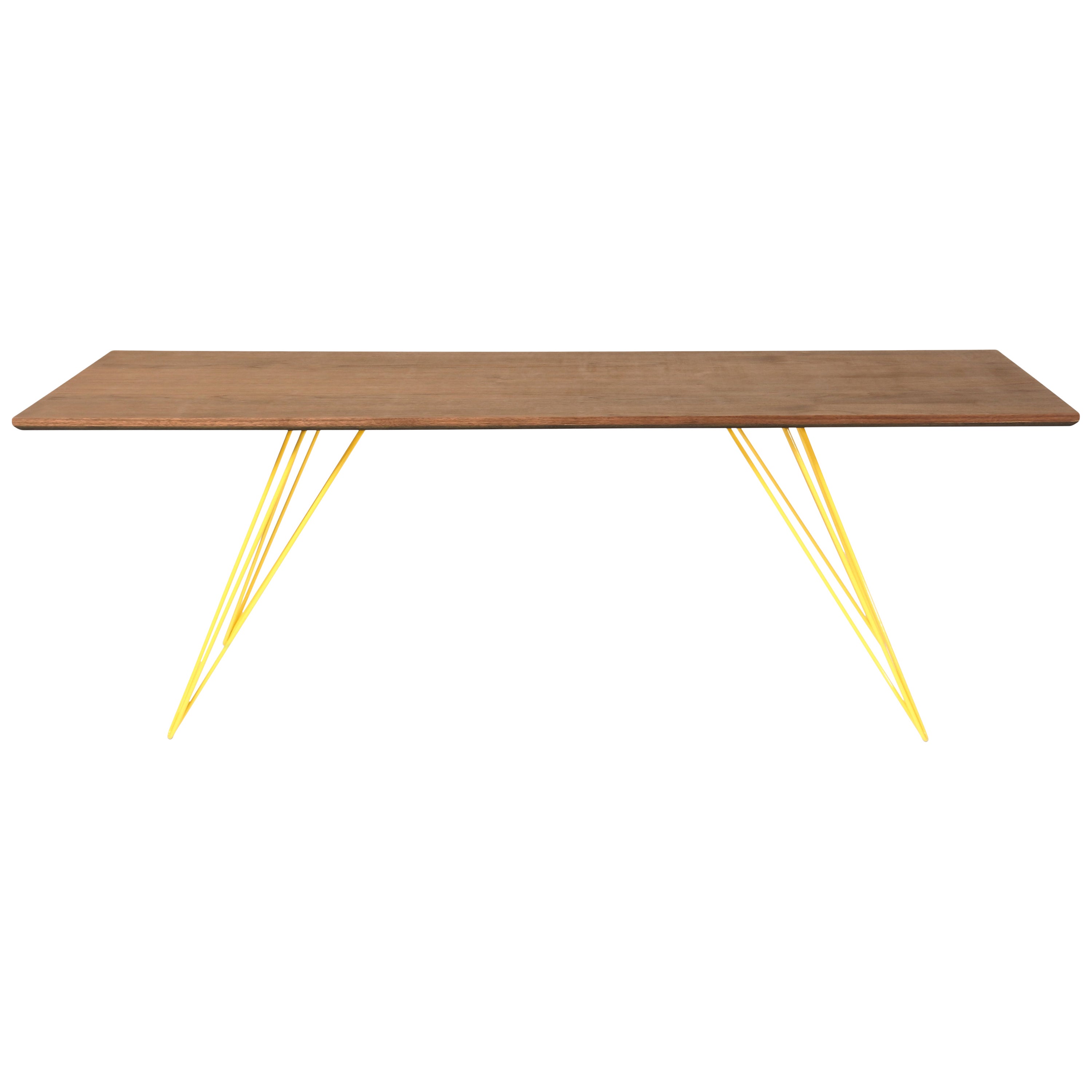 Mesa de centro Williams Hairpin Rectangular Nogal Amarillo en venta