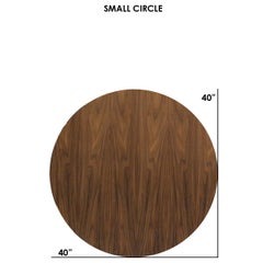 Williams Hairpin Coffee Table Round Walnut Grey