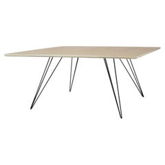 Williams Hairpin Coffee Table Square Maple Black