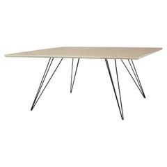 Williams Hairpin Couchtisch Quadratischer Ahorn Schwarz