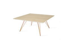 Williams Hairpin Coffee Table Square Maple Orange