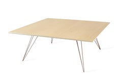 Williams Hairpin Couchtisch Quadratischer Ahorn-Rose Kupfer