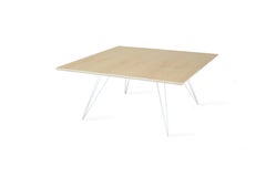 Williams Hairpin Coffee Table Square Maple White