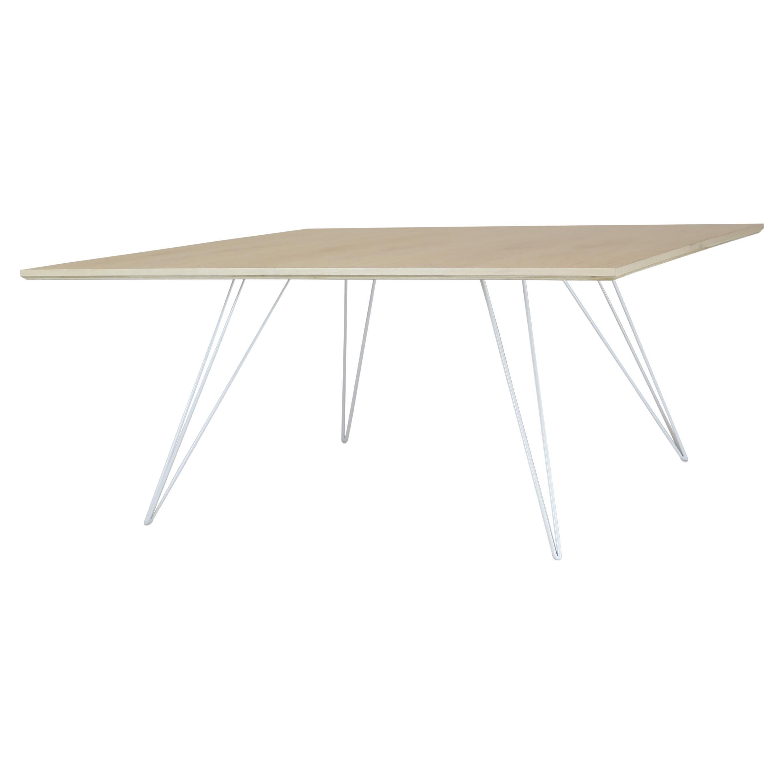 Williams Hairpin Coffee Table Square Maple White