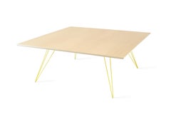 Williams Hairpin Coffee Table Square Maple Yellow