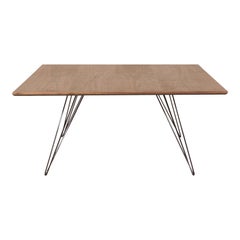 Williams Hairpin Coffee Table Square Walnut Black