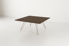 Williams Hairpin Coffee Table Square Walnut Rose Copper