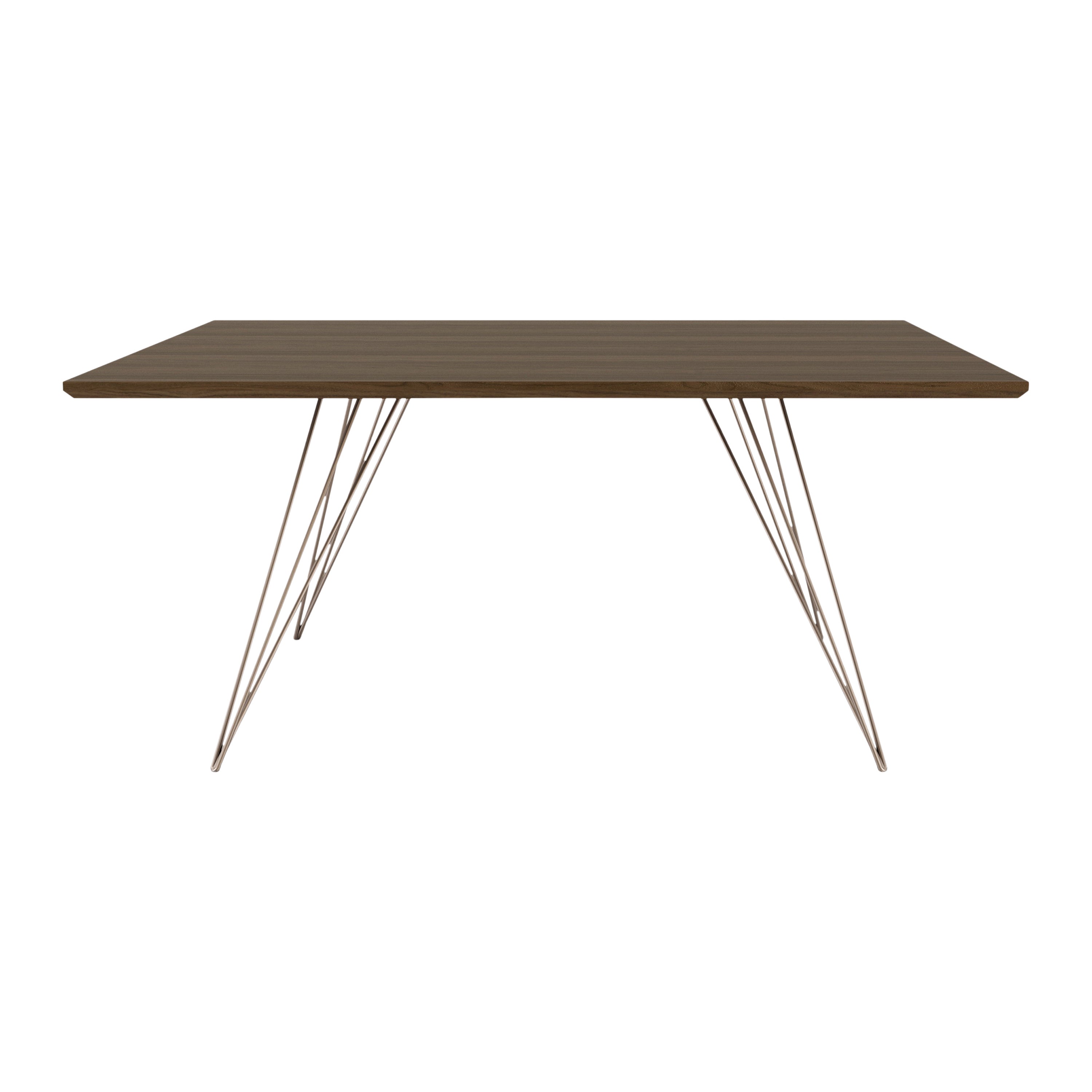 Mesa baja Williams Hairpin Cuadrada Nogal Rosa Cobre