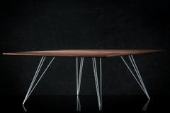 Williams Hairpin Coffee Table Square Walnut White