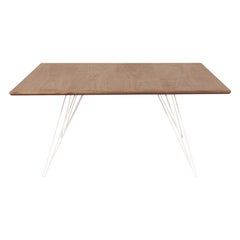 Williams Hairpin Coffee Table Square Walnut White