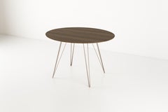 Williams Hairpin Dining Oval Table Walnut Rose Copper