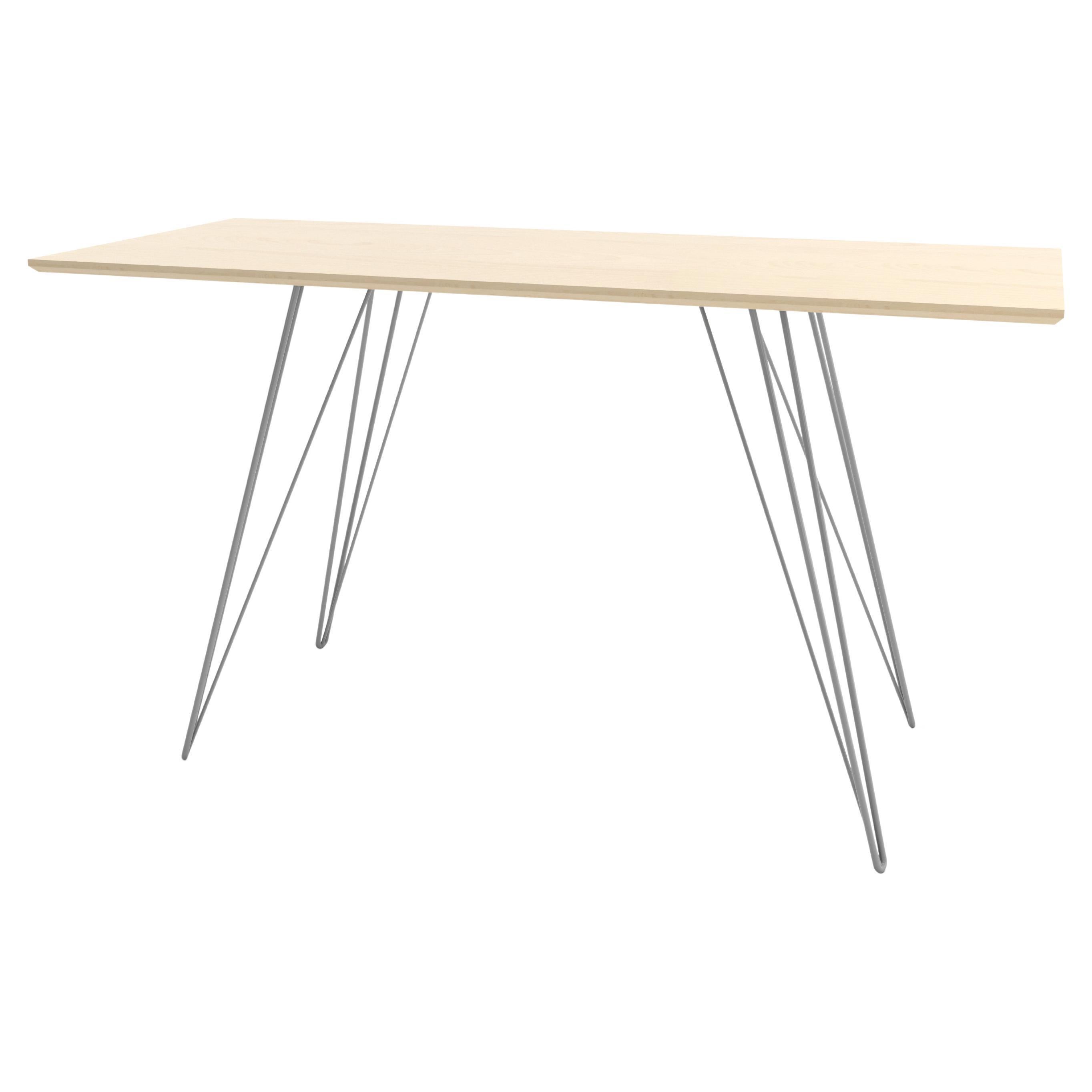 Williams Hairpin Writing Desk Maple Gray For Sale