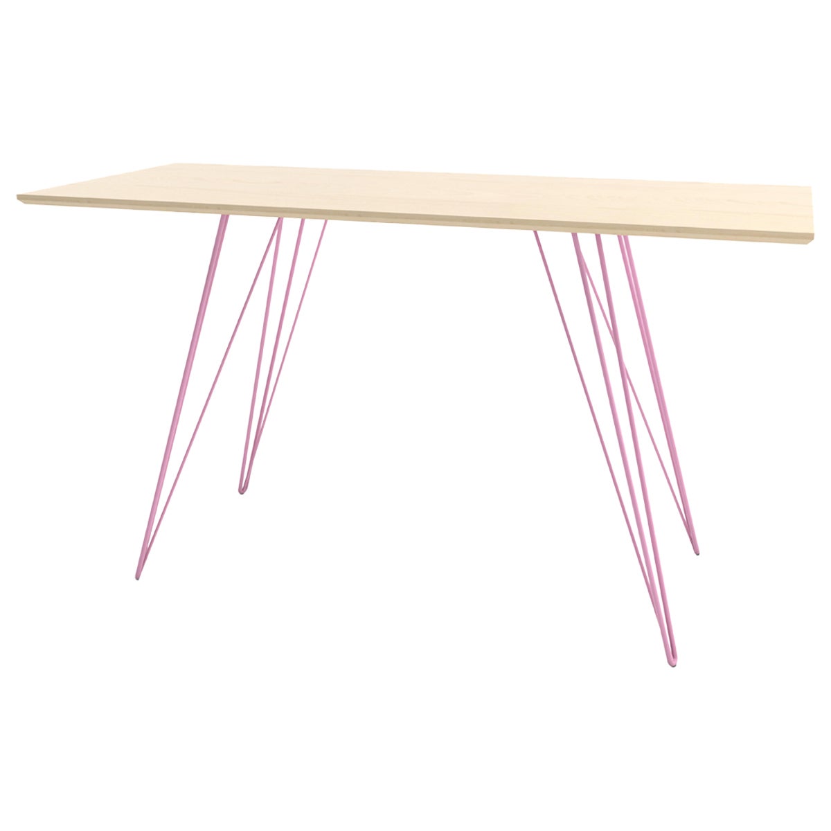 Williams Hairpin Writing Desk Maple Pink