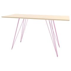 Williams Hairpin Writing Desk Maple Pink