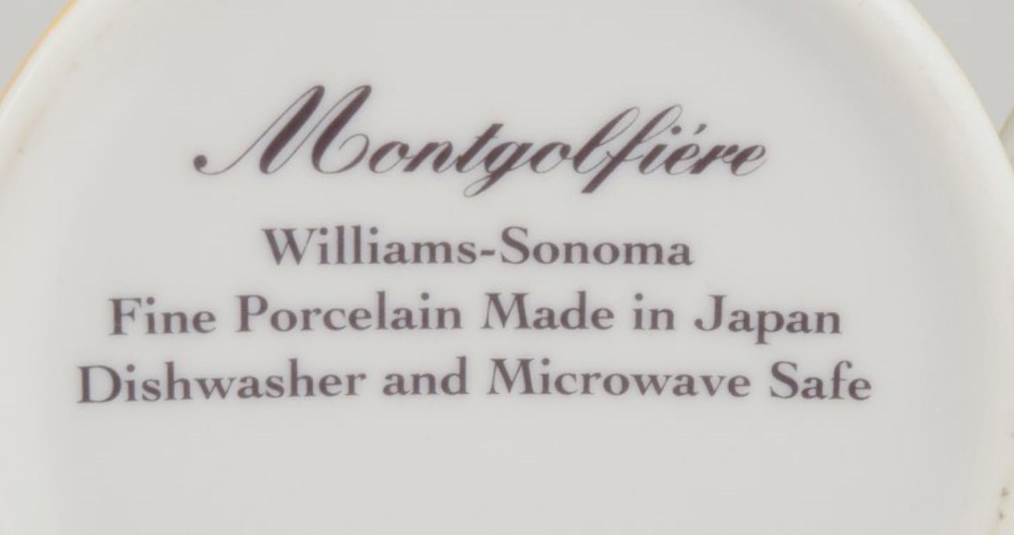 Williams-Sonoma Fine Porcelain. Montgolfiére coffee set for four people. For Sale 4