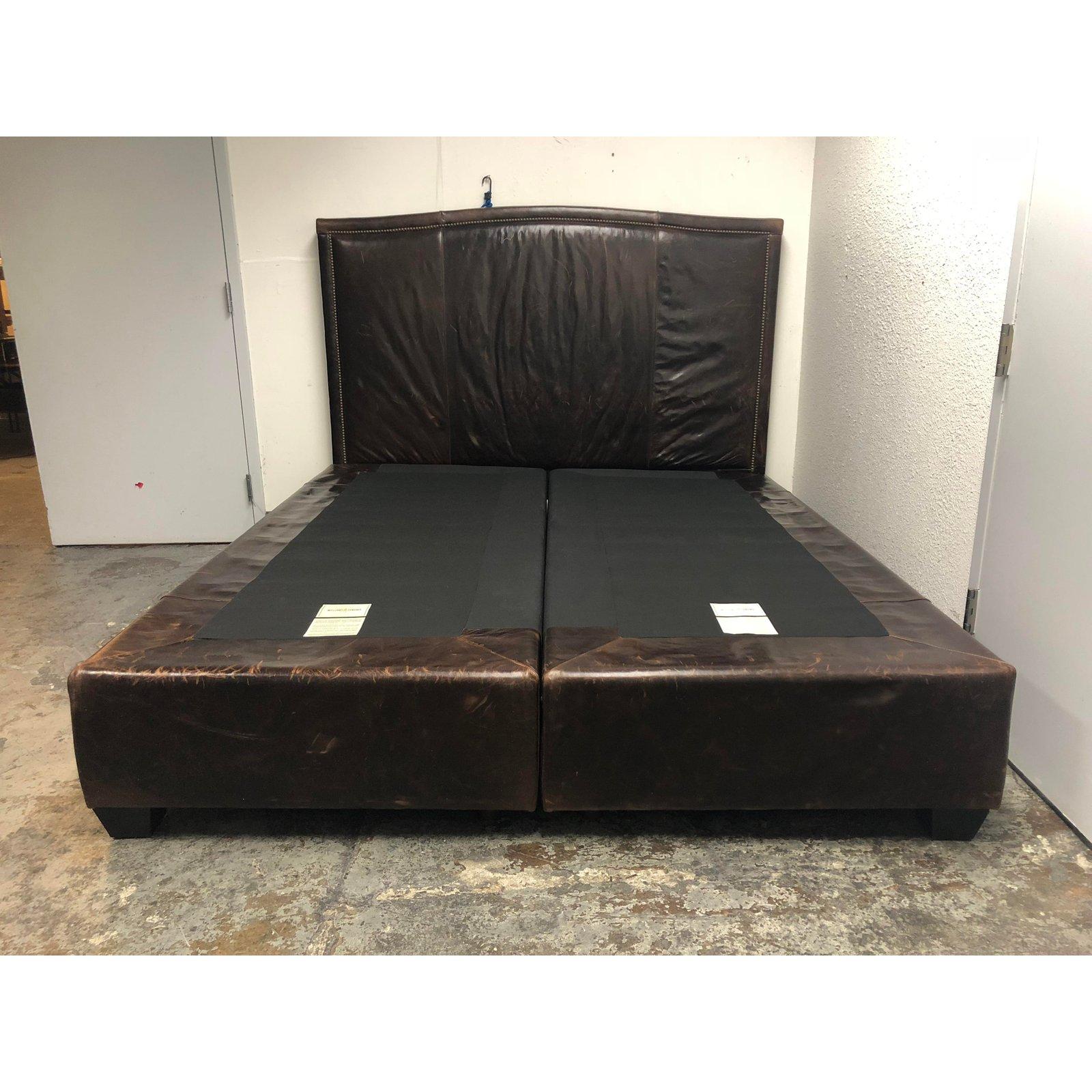 Williams Sonoma Home Sutton California King Bed and Headboard For Sale 4