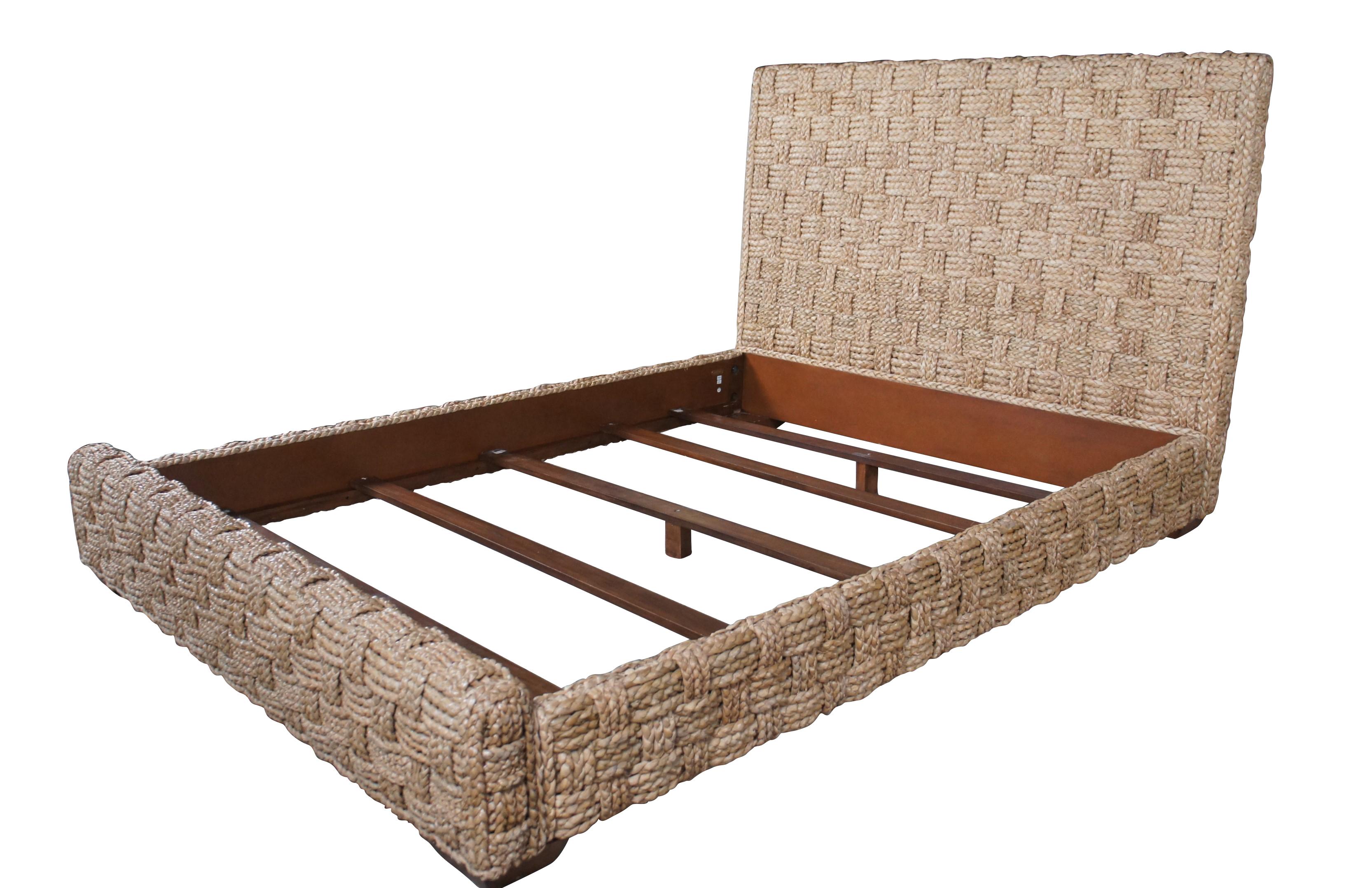 woven seagrass bed