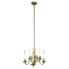 Williamsburg 5 Arm Antique Brass Finish Chandelier