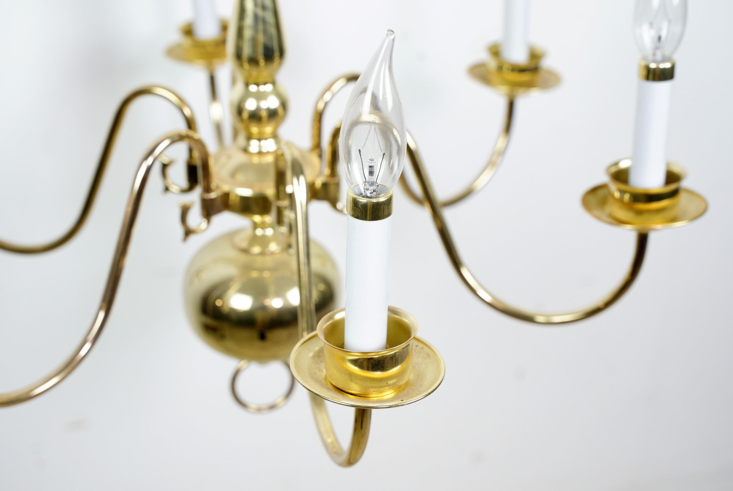 williamsburg chandelier brass