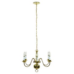 Williamsburg 6 Arm Polished Brass Plated Chandelier