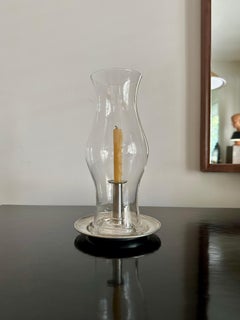Williamsburg Reproductions, Stieff, Royal Leerdam Hurricane / Pewter Candlestick
