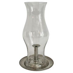 Williamsburg Reproductions, Stieff, Royal Leerdam Hurricane / Pewter Candlestick