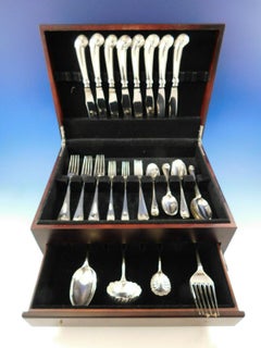 Williamsburg Shell by Stieff Sterling Silver Flatware Set 8 Dinner Service 44 Pc