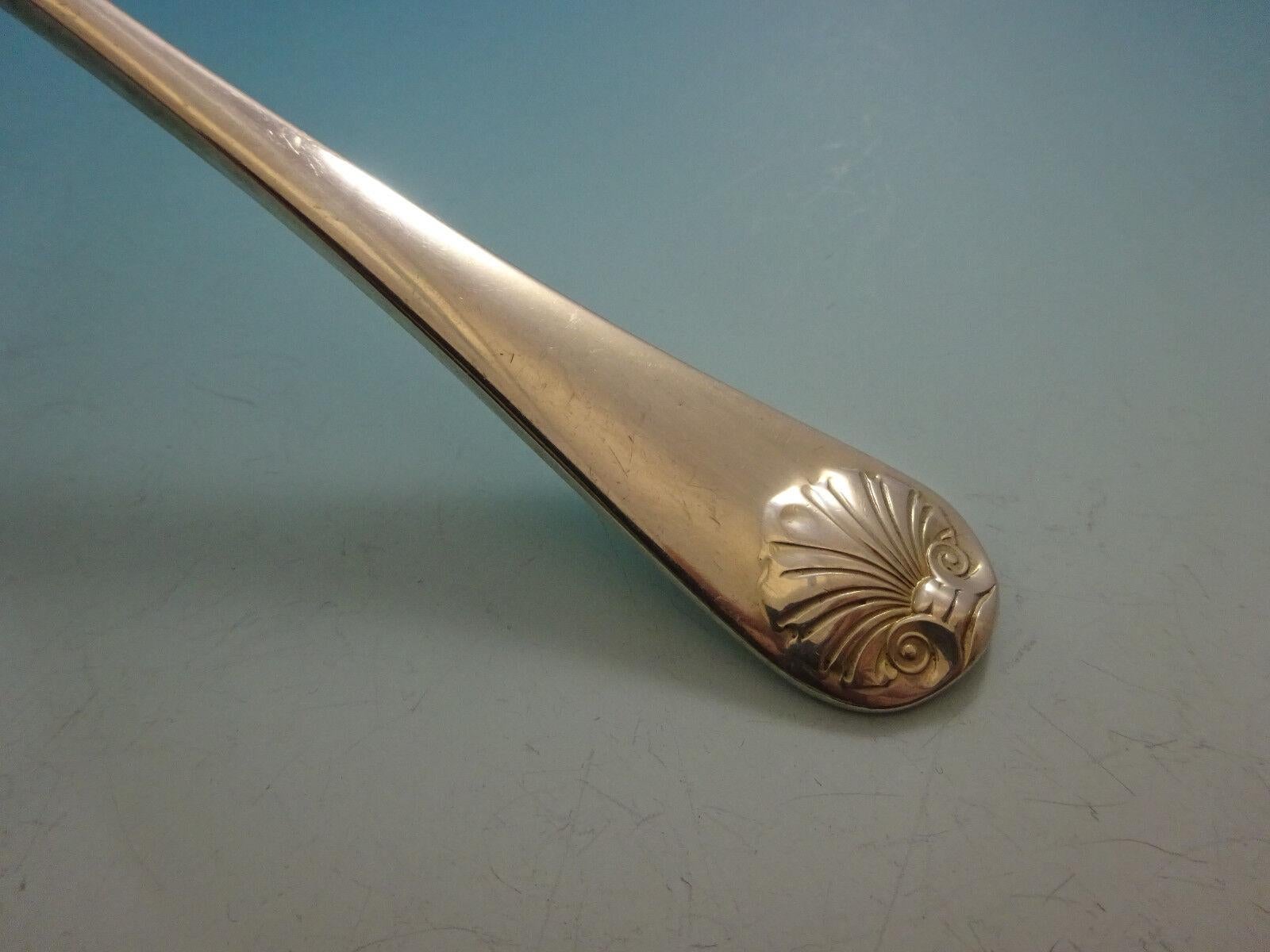 Late 20th Century Williamsburg Shell by Stieff Sterling Silver Flatware Set 8 Dinner Service 51 Pc For Sale
