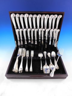 Williamsburg Shell by Stieff Sterling Silver Flatware Set Service 64 Pcs Dinner