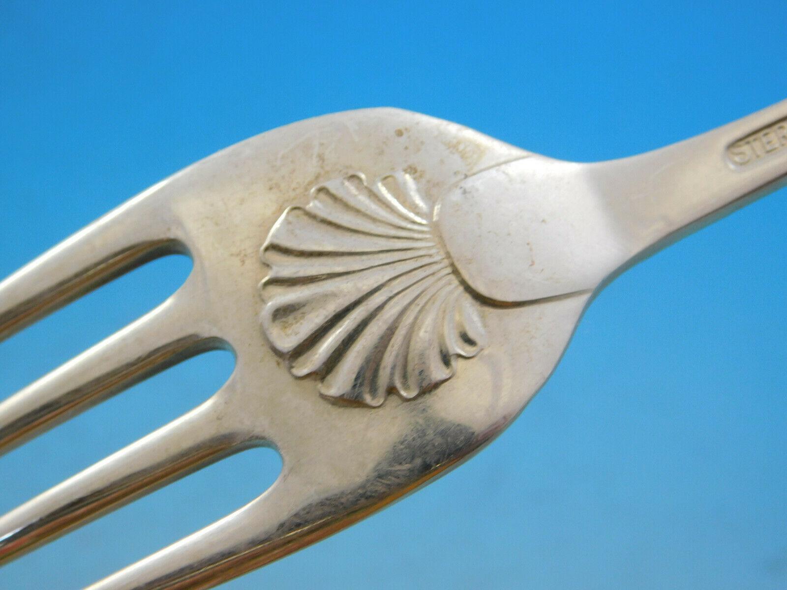 Williamsburg Shell Stieff Sterling Silver Flatware Set 18 Service 94 Pcs Dinner 5