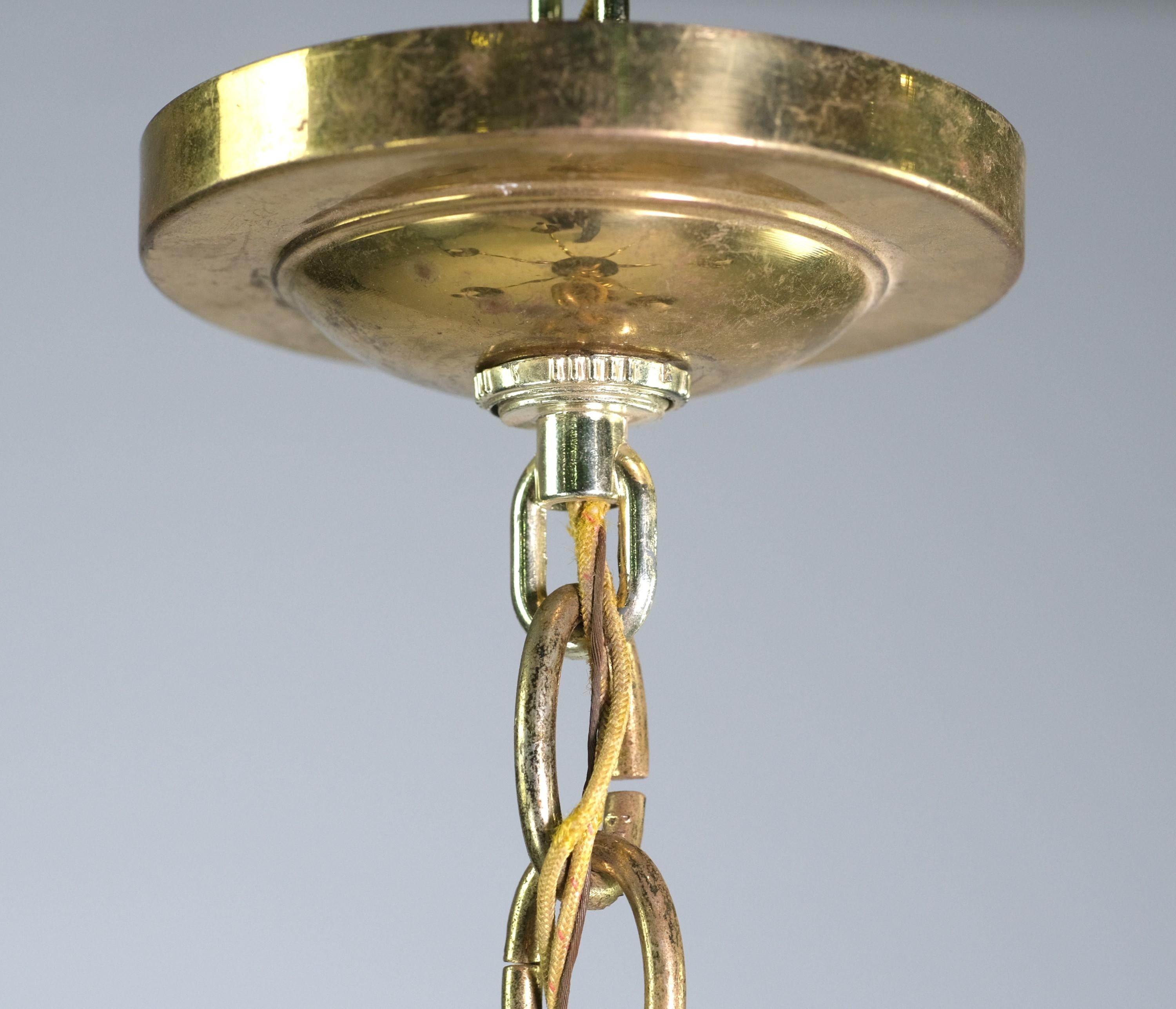 Williamsburg Style 6 Arm Chandelier Polished Brass Finish 2