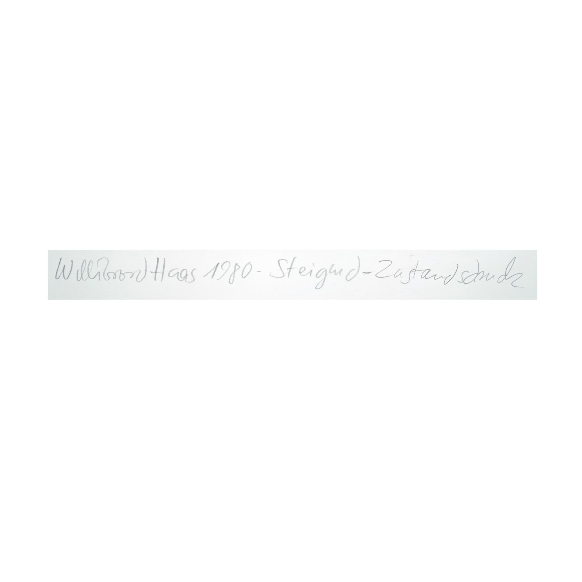 Aufsteigend (Grau), Figurative Print, von Willibrord Haas